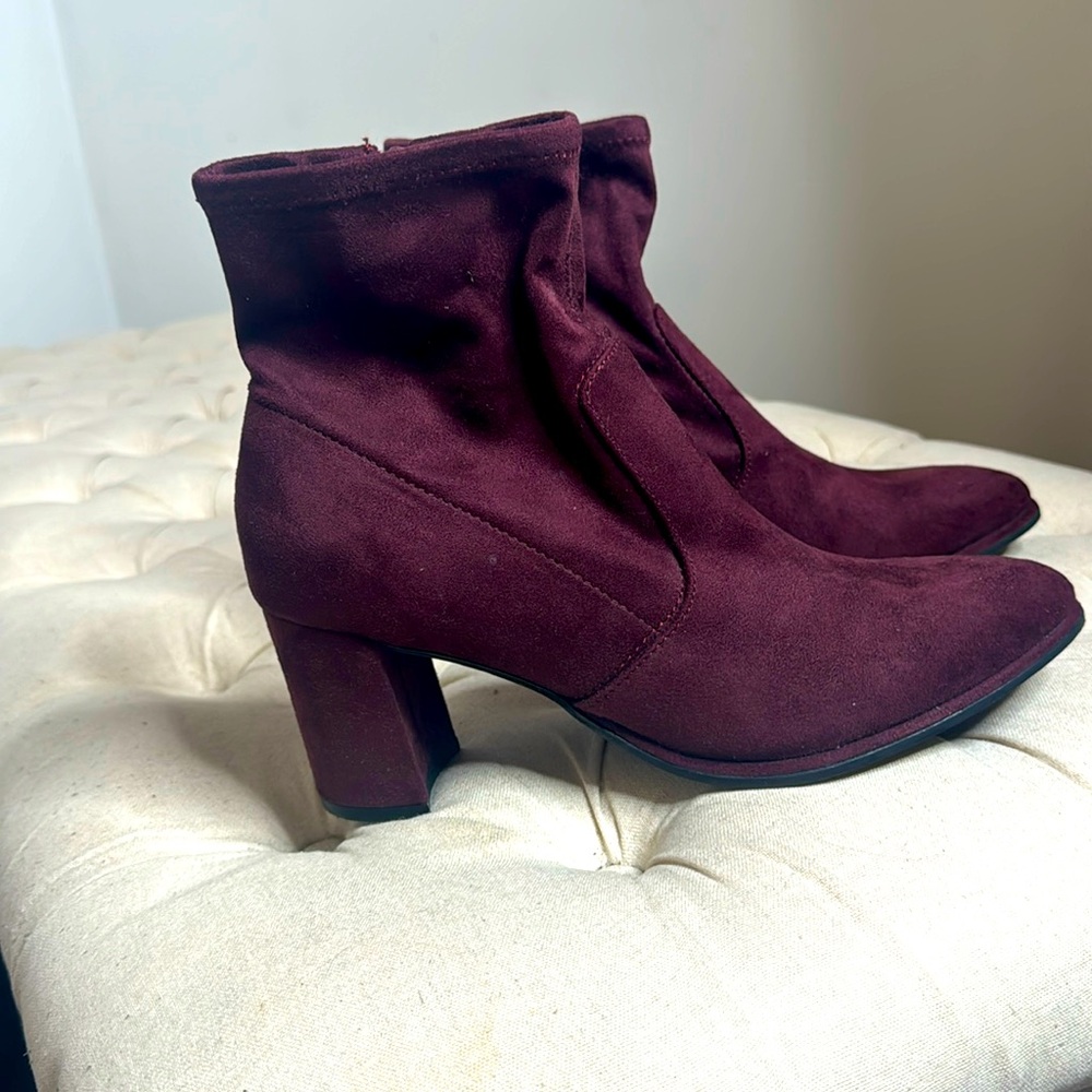 Maroon Ankle Boot 7